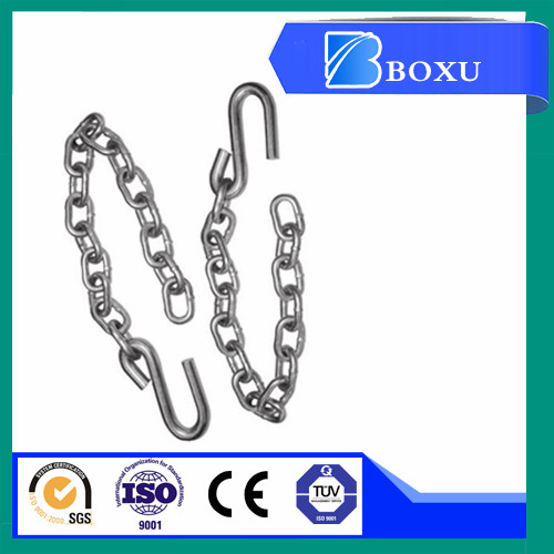 Safety Chain with S-Hooks on Both Ends
