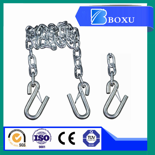Trailer Safety Chain With 2 Latch “S” Hooks